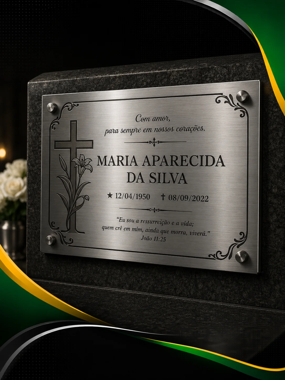 Placas de Jazigo em Santos - SP